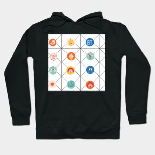 Letter Stickers Hoodie